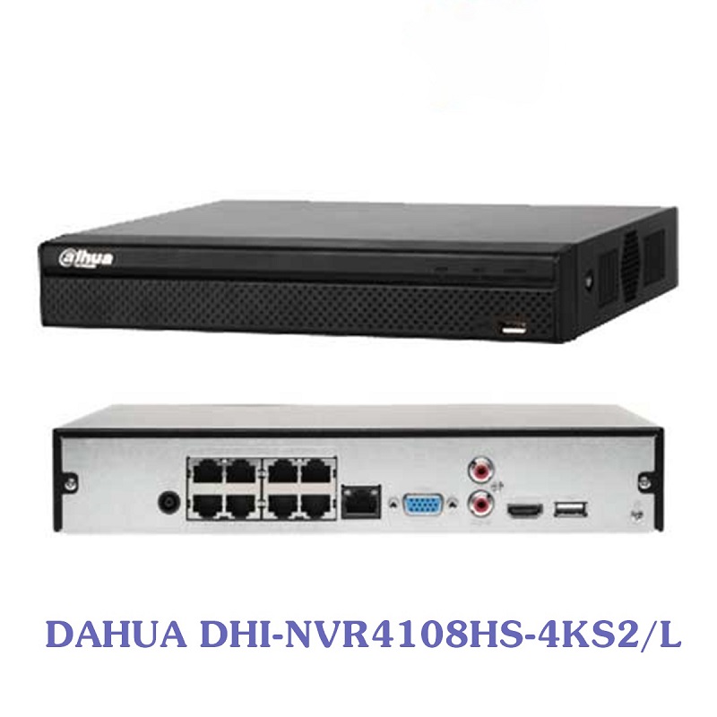 Đầu ghi hình IP 8 kênh DAHUA DHI-NVR4108HS-4KS2/L